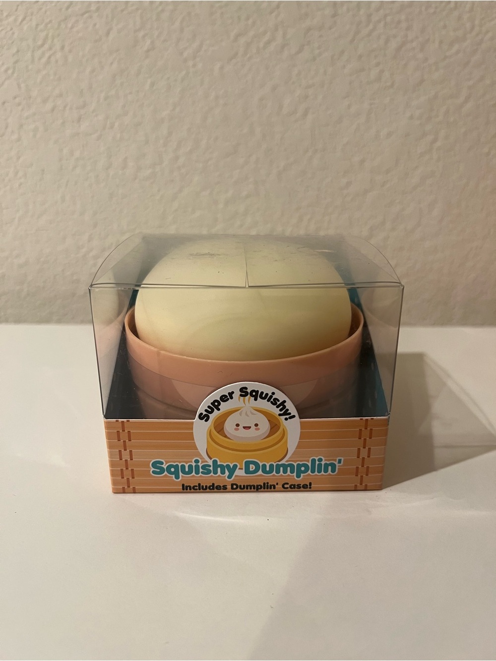 Super Squishy Dumplin' Stress Toy w/ Case Squishy New In Box